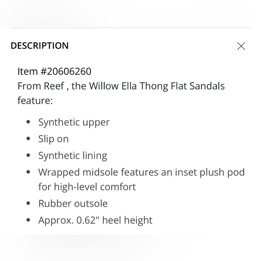 Reef Willow Ella Thong Flat Sandals - Picture 7 of 7